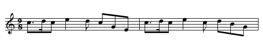 Cap. Cooper's Ramble - staff notation