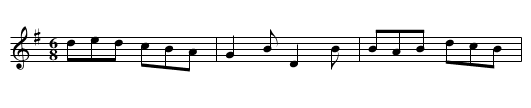 Cape Breton Favourite - staff notation