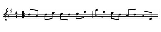 Cape Cod - staff notation