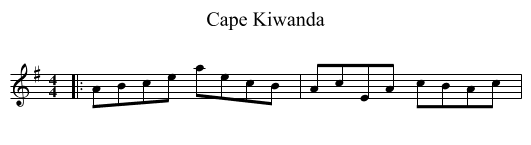 Cape Kiwanda - staff notation