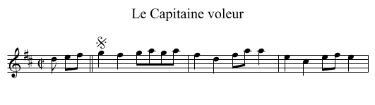 Capitaine voleur, Le - staff notation