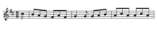 Capital Frolic - staff notation