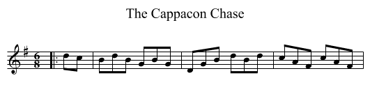 Cappacon Chase, The  - staff notation