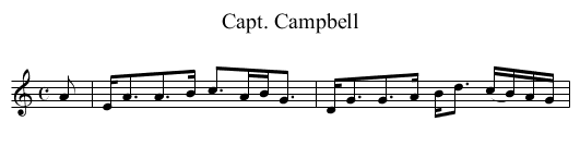 Capt. Campbell - staff notation