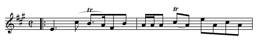 Capt Ross's Reel - staff notation