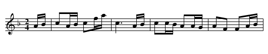 Captain Brisbane's Frolic - staff notation