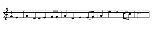 Captain Burke - staff notation