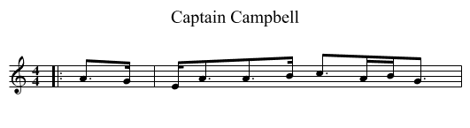 Captain Campbell - staff notation