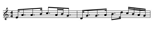 Captain Campbell - staff notation