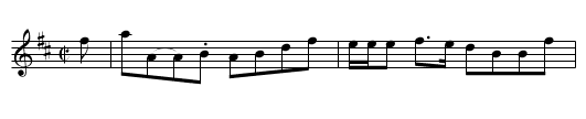 Captain Campbell’s Reel - staff notation