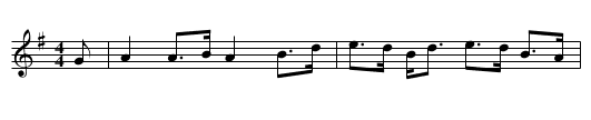 Captain Carswell - staff notation