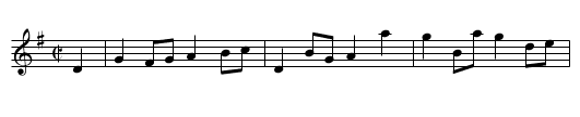 Captain Death - staff notation