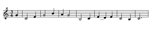 Captain Grant - staff notation
