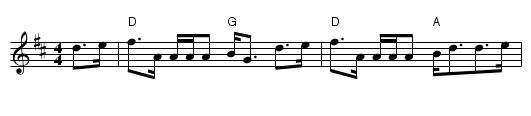 Captain Horne - staff notation