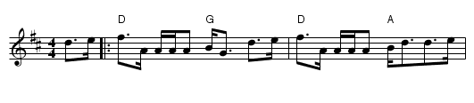 Captain Horne - staff notation