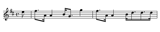 Captain Horne - staff notation