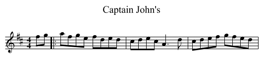 Captain John's - staff notation