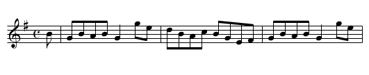 Captain Kelly - staff notation