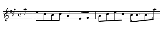 Captain MacDuff - staff notation