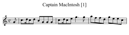 Captain MacIntosh [1] - staff notation