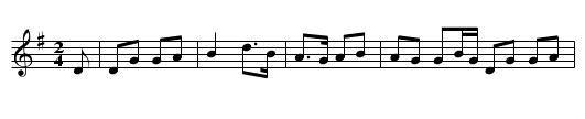 Captain Monro's Favourite - staff notation