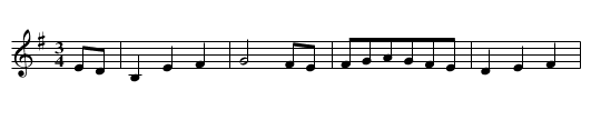 Captain O'Kane - staff notation