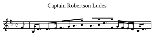 Captain Robertson Ludes - staff notation
