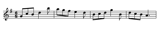 Captain White's Jig - staff notation