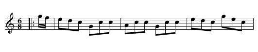 Captain Young's Quick Step - staff notation