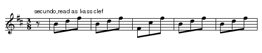 Captive Waltz,The,bass part. JNu.31 - staff notation