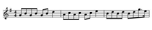 Car ny Rankee - staff notation