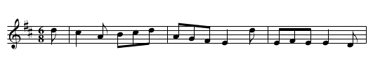Carbray's Frolics - staff notation