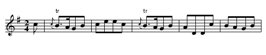 Cardinal, The - staff notation