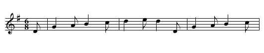 Cariad-lanc, Y - staff notation