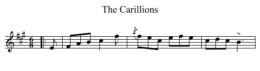 Carillions, The  - staff notation