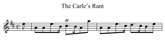 Carle’s Rant, The - staff notation