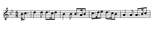 Carlton Maggot - staff notation