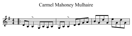 Carmel Mahoney Mulhaire - staff notation