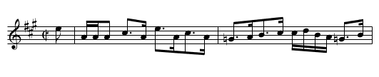 Carn Dubil - staff notation