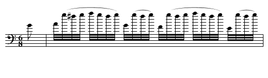 Carnaval de Venise - staff notation