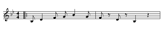 Carnivalito - staff notation