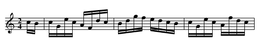 Caro Dolce - staff notation