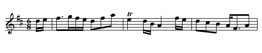 Carolan's Cup - staff notation