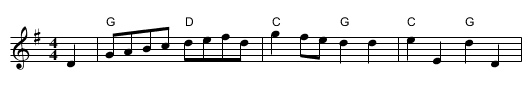 Carolan's Draught - staff notation