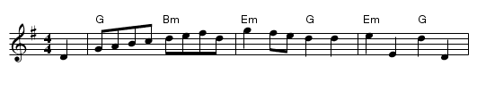Carolan's Draught - staff notation