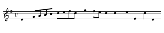 Carolan's Draught - staff notation