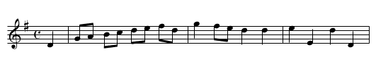 Carolan's draught - staff notation