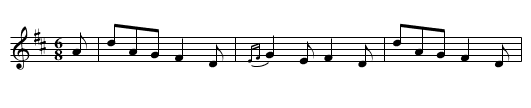 Carolan's Favorite Jig - staff notation