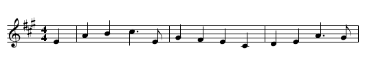 Caroline of Edinburgh Town - staff notation