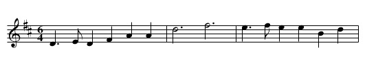 Carpenter’s Maggot - staff notation
